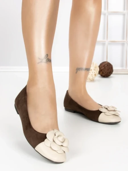 Balerini Dama YS-3462 COFFEE | BUONAROTTI