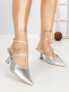 Pantofi Stiletto A-3248 SILVER | BUONAROTTI
