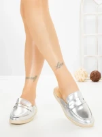 Papuci Dama cu Talpa Joasa 2301 SILVER | CM