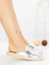 Papuci Dama cu Talpa Joasa 2301 SILVER | CM