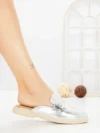 Papuci Dama cu Talpa Joasa 2301 SILVER | CM