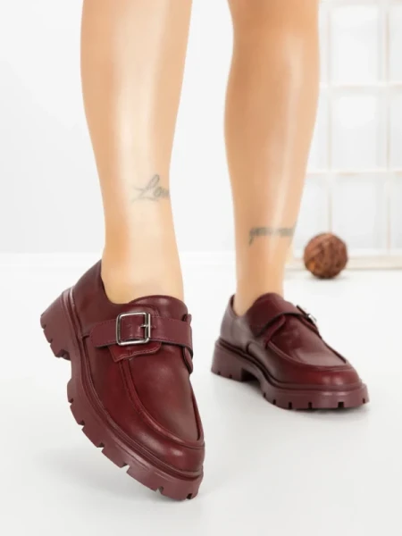 Pantofi Casual Dama 77-653 BURGUNDY | CM