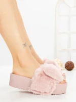Papuci Dama cu Platforma 5WS-2 PINK | GALLEVANI