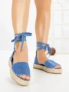 Sandale Dama cu Platforma G1738 BLUE | GALLEVANI