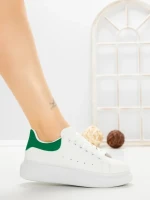 Pantofi Sport Dama TT-9 WHITE-GREEN | EMAS