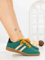 Pantofi Sport Dama LA-79 GREEN-FUCHSIA | ANDERINA