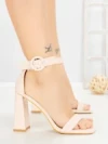 Sandale Dama cu Toc Gros FM5334 BEIGE | ANDERINA