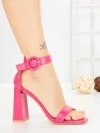 Sandale Dama cu Toc Gros FM5334 FUCHSIA | ANDERINA