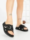 Papuci Dama cu Talpa Joasa JM376 NEGRO | ANNALISE