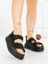 Sandale Dama cu Platforma JM576 NEGRO | ANNALISE