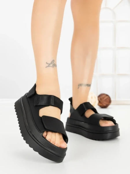 Sandale Dama cu Platforma JM576 NEGRO | ANNALISE