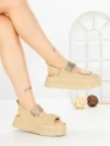Sandale Dama cu Platforma JM576 GREEN | ANNALISE