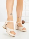 Sandale Dama cu Toc Gros JM168F TAUPE | ANNALISE