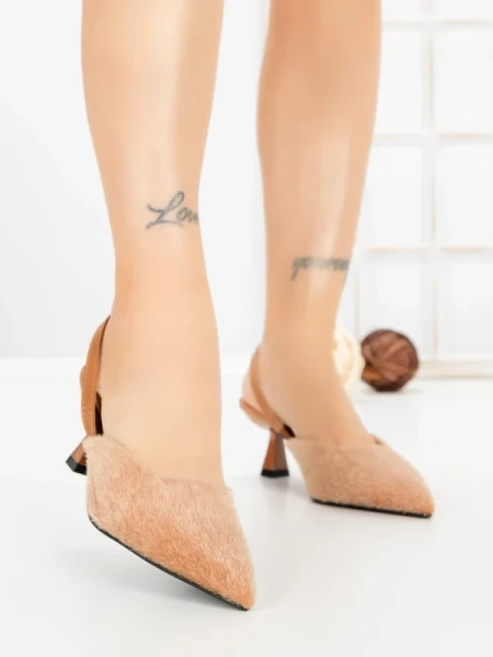 Pantofi Stiletto 88106 KHAKI | GOWIN