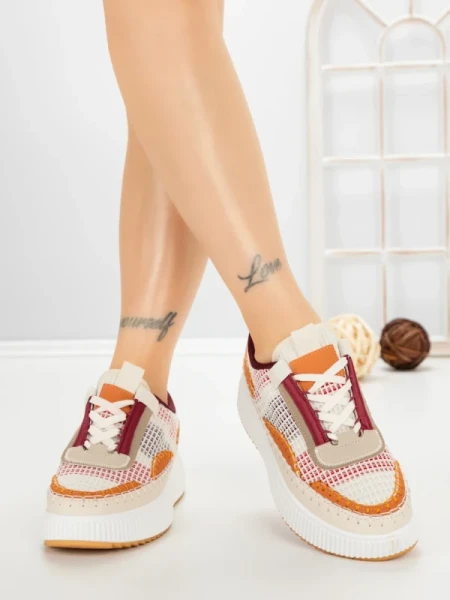 Sneakers Dama 24009 KHAKI | GOWIN