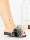 Papuci Dama cu Talpa Joasa 218-98 GREY | VIVIRICH