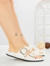 Papuci Dama cu Talpa Joasa 1-829 WHITE | VIVIRICH