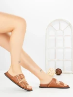 Papuci Dama cu Talpa Joasa 1-829 CAMEL | VIVIRICH