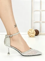 Pantofi Stiletto 588-162 SILVER | CHERIE