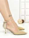 Pantofi Stiletto 588-162 GOLD | CHERIE
