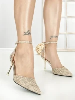 Pantofi Stiletto 588-158 GOLD | CHERIE