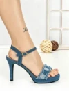 Sandale Dama cu Toc Subtire si Platforma J-246 LIGHT BLUE | CHERIE