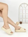 Papuci Dama cu Platforma LU019 BEIGE | GOWIN