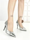 Pantofi Stiletto P-1391 SILVER | STEPHAN