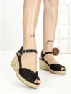 Sandale Dama cu Platforma XG-15 BLACK | STEPHAN