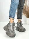Ghete Dama cu Platforma 8580-2 GREY | MEI