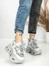 Pantofi Sport Dama cu Platforma 3606-1 GREY | MEI