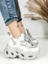 Pantofi Sport Dama cu Platforma 3606-1 GREY | MEI