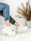 Pantofi Sport Dama cu Platforma 3606-1 WHITE | MEI