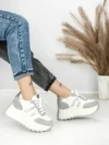 Pantofi Sport Dama cu Platforma 3596 SILVER | MEI
