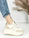 Pantofi Sport Dama cu Platforma 3596 BEIGE | MEI