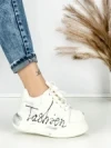 Pantofi Sport Dama din piele naturala 719-3 SILVER | PANTOFUL
