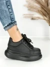 Pantofi Sport Dama din piele naturala 719-1 BLACK | PANTOFUL
