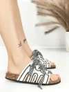 Papuci Dama cu Talpa Joasa BE-1060 WHITE | BEUE SHOES