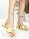 Papuci Dama cu Toc BE-9041 YELLOW | BEUE SHOES