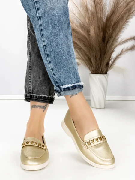 Pantofi Casual Dama EE-25 GOLD | EMAS