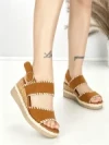Sandale Dama cu Platforma 22-337 CAMEL | STEPHAN