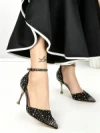 Pantofi Stiletto H-116 BLACK | CHERIE