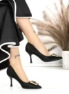 Pantofi Stiletto FG588-188-B BLACK | CHERIE