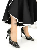 Pantofi Stiletto 588-131 BLACK | CHERIE