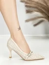 Pantofi Stiletto L6-79-3 KHAKI | ABLOOM
