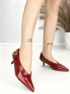 Pantofi cu Toc mic L6-71-4 WINE | ABLOOM