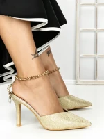 Pantofi Stiletto K712 GOLD | ABLOOM