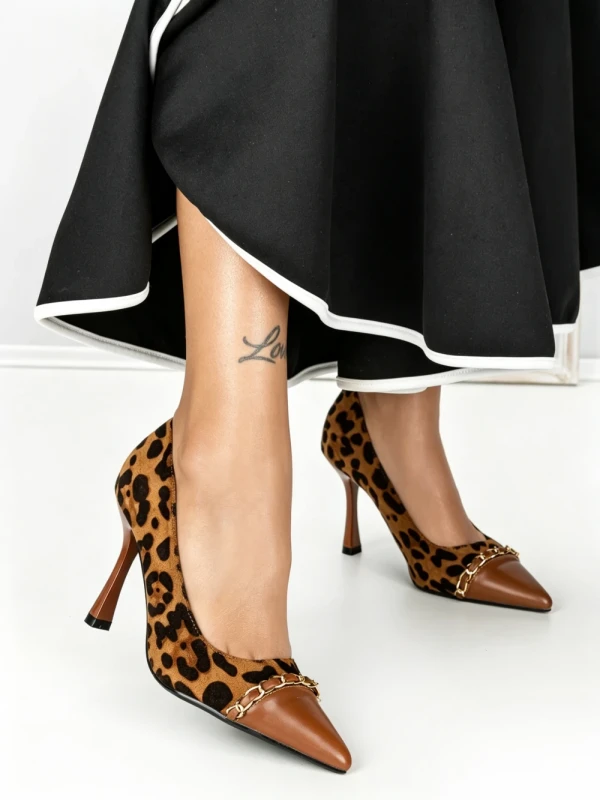 Pantofi Stiletto SY-12 CAMEL | ABLOOM