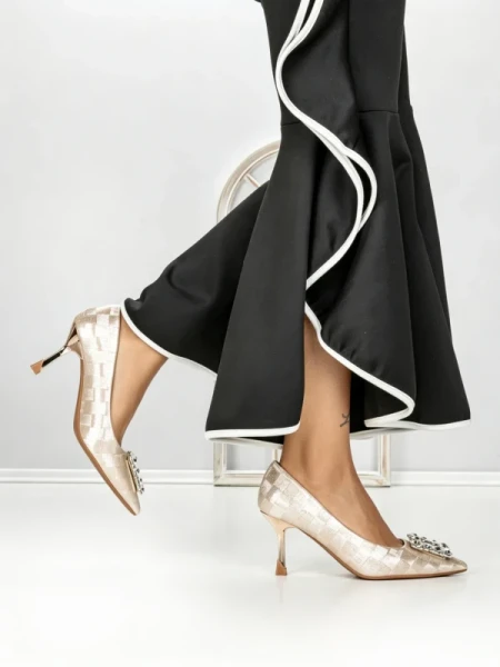 Pantofi Stiletto L8569P CHAMPAGNE | ABLOOM