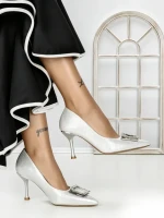 Pantofi Stiletto A7847-1 SILVER | ABLOOM